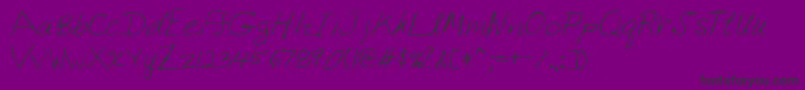 Lehn222 Font – Black Fonts on Purple Background