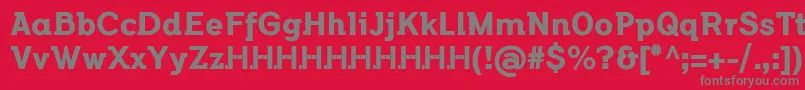 FlamanteSemislabBoldFfp Font – Gray Fonts on Red Background