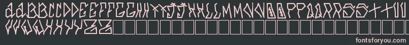 Azfuck Font – Pink Fonts on Black Background