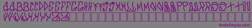 Шрифт Azfuck – фиолетовые шрифты на сером фоне
