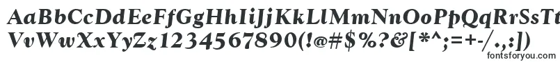 GoudytBoldItalic-fontti – Akriibiset fontit