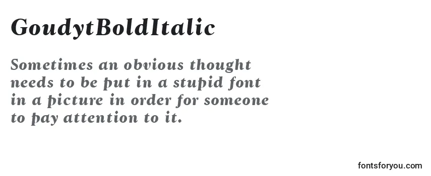 GoudytBoldItalic-fontti