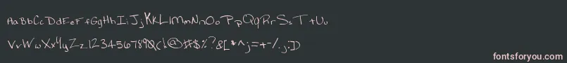 フォントMtfLynds – 黒い背景にピンクのフォント