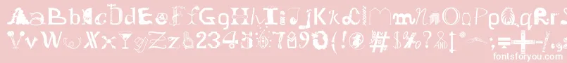 OldDreadfulNo.7Bt Font – White Fonts on Pink Background