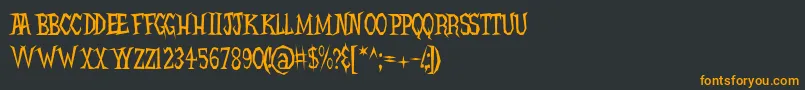 HellcatsBv Font – Orange Fonts on Black Background