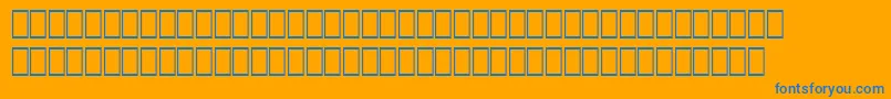 WpMathextendedb-Schriftart – Blaue Schriften auf orangefarbenem Hintergrund