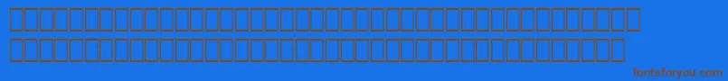 WpMathextendedb-fontti – ruskeat fontit sinisellä taustalla