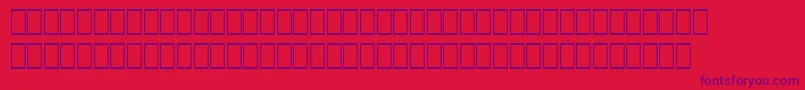 フォントWpMathextendedb – 赤い背景に紫のフォント