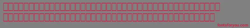 フォントWpMathextendedb – 赤い文字の灰色の背景