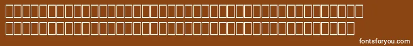 フォントWpMathextendedb – 茶色の背景に白い文字