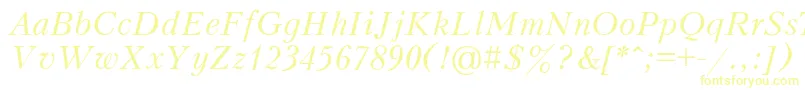 Peterbu3 Font – Yellow Fonts on White Background