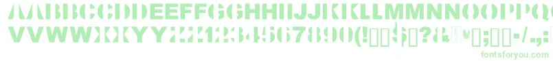 KillAllFonts Font – Green Fonts on White Background