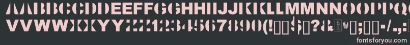 フォントKillAllFonts – 黒い背景にピンクのフォント