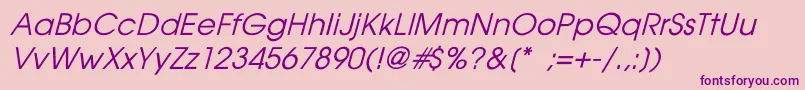 Avantgarde ffy Font – Purple Fonts on Pink Background