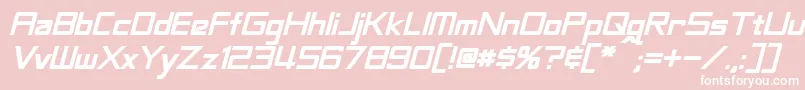 LabeoufBoldItalic Font – White Fonts on Pink Background