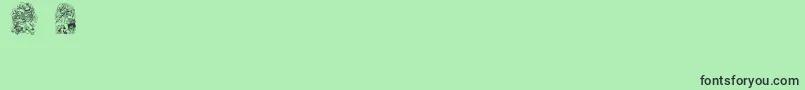fuente Babysbreathstpatsregular – Fuentes Negras Sobre Fondo Verde