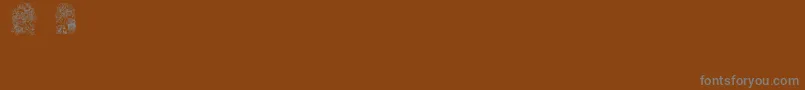 Babysbreathstpatsregularフォントについての詳細 フォントBabysbreathstpatsregular – 茶色の背景に灰色の文字