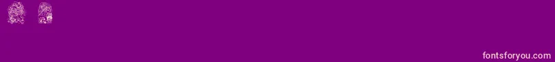 fuente Babysbreathstpatsregular – Fuentes Rosadas Sobre Fondo Morado