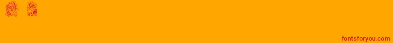 Babysbreathstpatsregular Font – Red Fonts on Orange Background