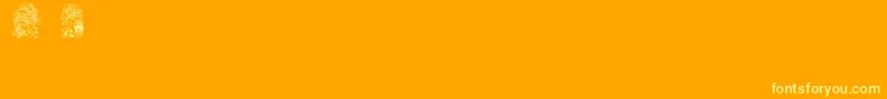 Więcej informacji o czcionce Babysbreathstpatsregular Czcionka Babysbreathstpatsregular – żółte czcionki na pomarańczowym tle