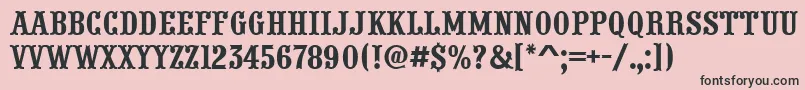 APresentumnr Font – Black Fonts on Pink Background