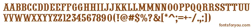 APresentumnr Font – Brown Fonts on White Background