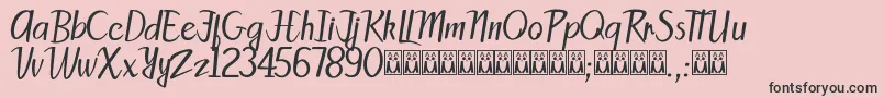 PattySans Font – Black Fonts on Pink Background