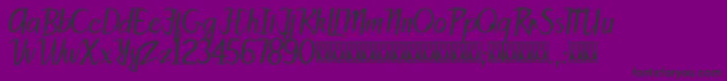 PattySans-fontti – mustat fontit violetilla taustalla