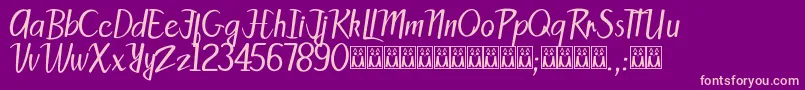 PattySans Font – Pink Fonts on Purple Background
