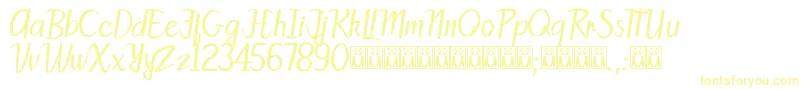 PattySans Font – Yellow Fonts on White Background