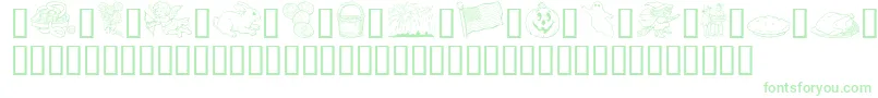 GeHolidaySampler-Schriftart – Grüne Schriften