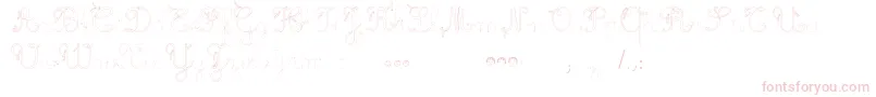 MaternellecolorTraceCursive3-Schriftart – Rosa Schriften auf weißem Hintergrund