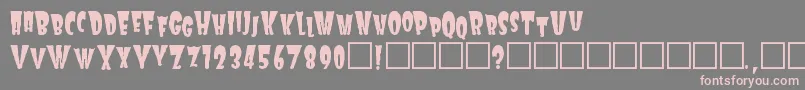 Frankie Font – Pink Fonts on Gray Background