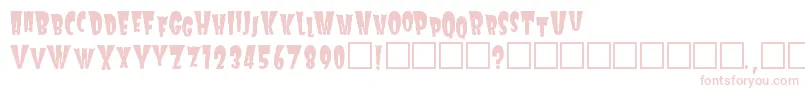 Frankie-fontti – vaaleanpunaiset fontit valkoisella taustalla