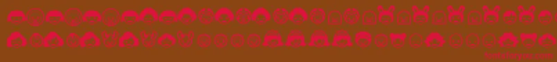 Skipop ffy Font – Red Fonts on Brown Background