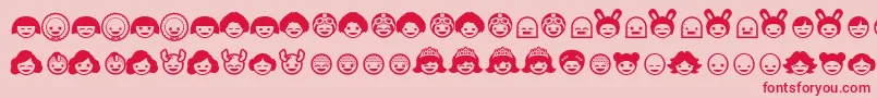 Skipop ffy Font – Red Fonts on Pink Background