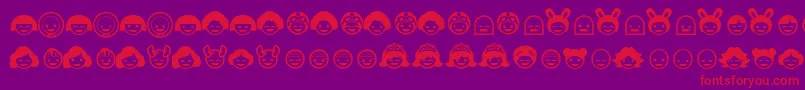 Skipop ffy Font – Red Fonts on Purple Background