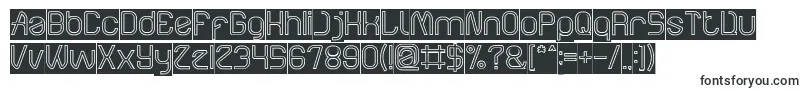 ElectroStaticRainHollowInverse Font – Fonts for signs