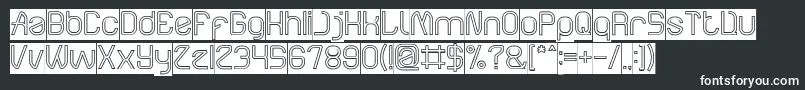 ElectroStaticRainHollowInverse Font – White Fonts