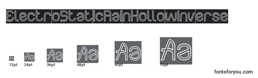 ElectroStaticRainHollowInverse Font Sizes