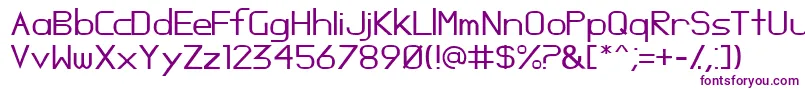 Opossum Font – Purple Fonts on White Background