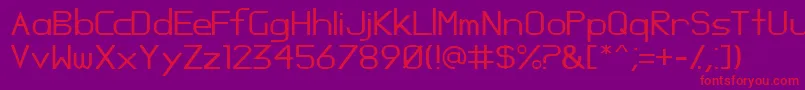 Opossum Font – Red Fonts on Purple Background