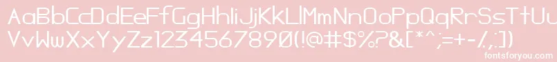 Opossum Font – White Fonts on Pink Background