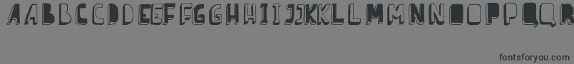 BarnesErc08 Font – Black Fonts on Gray Background