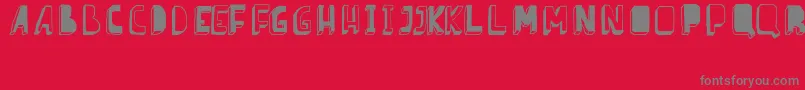 BarnesErc08 Font – Gray Fonts on Red Background