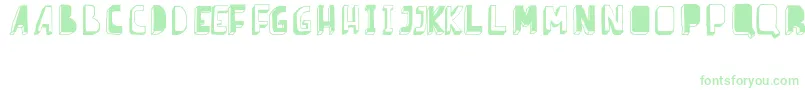 BarnesErc08 Font – Green Fonts on White Background