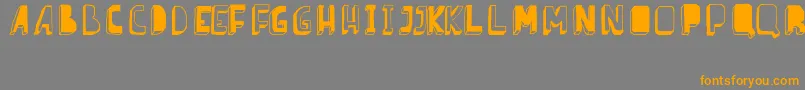BarnesErc08 Font – Orange Fonts on Gray Background