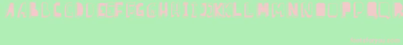 BarnesErc08 Font – Pink Fonts on Green Background