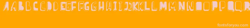 BarnesErc08 Font – Pink Fonts on Orange Background