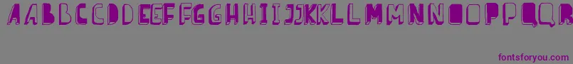 BarnesErc08 Font – Purple Fonts on Gray Background